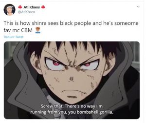 Anime Fire force é acusado de racismo